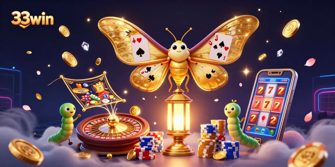 Experience the thrill of 33win with vibrant casino games and dynamic visuals including slots and roulette.