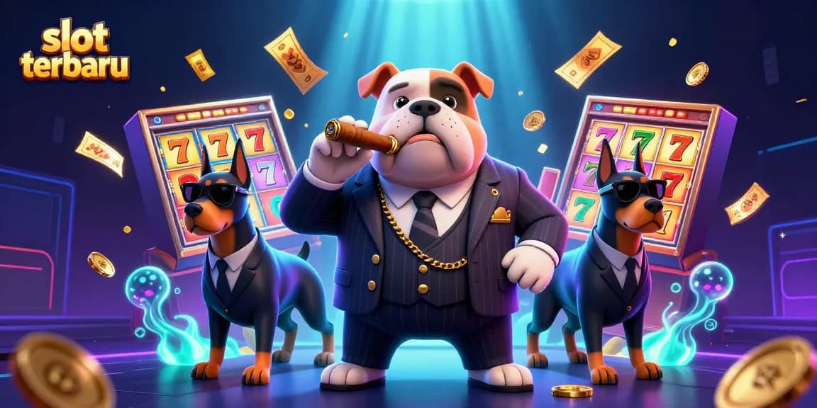 Engage with slot terbaru action at Spaceman88, featuring a mafia boss and dynamic slot elements.