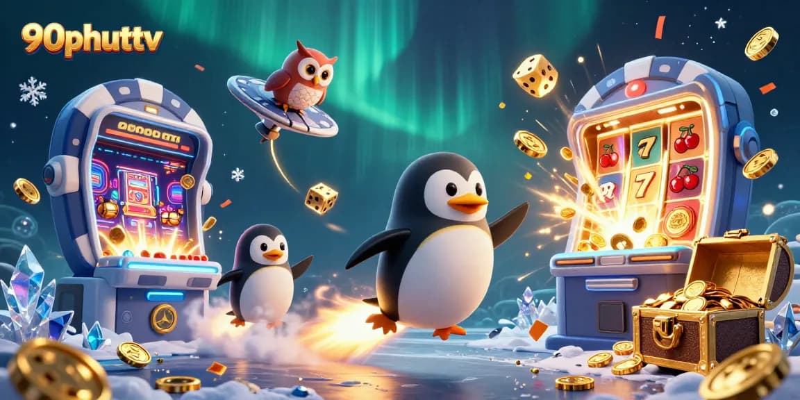 Experience thrilling wins at 90phuttv's vivid online casino adventures with golden coins and jackpots.