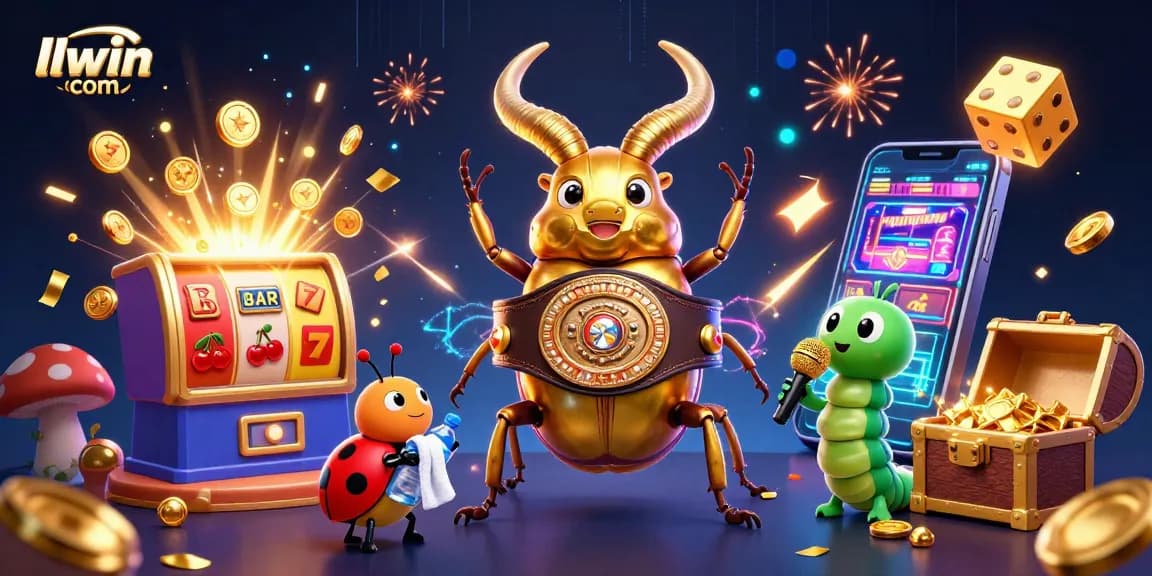 Experience excitement at llwin com with a vibrant 3D illustration showcasing its animated casino games.