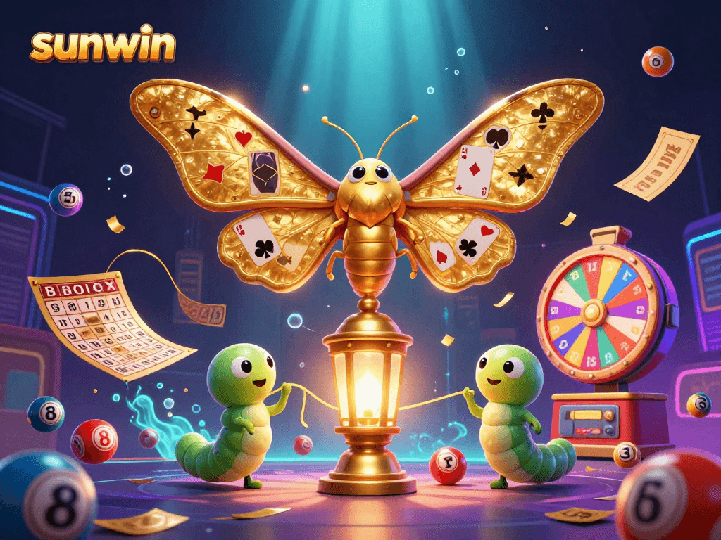 Engage with sunwin's vibrant 3D casino scene featuring dynamic lottery elements.