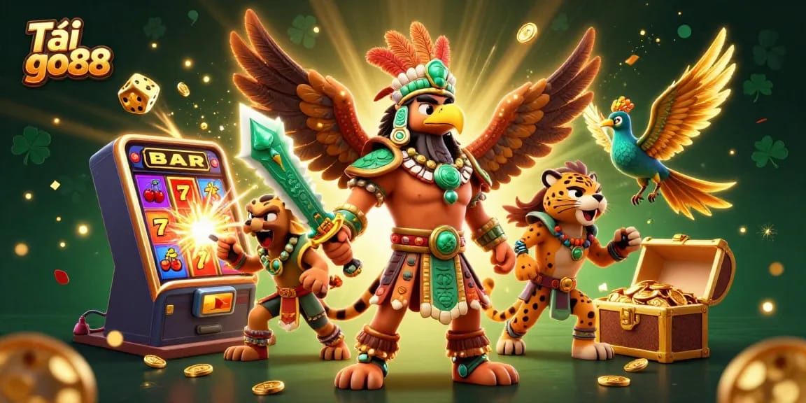 Engage in thrilling gameplay and Tải go88 with captivating 3D illustrations featuring slot machines, jackpots, and exuberant casino elements.