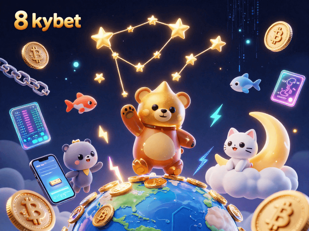 Experience thrilling wins with 8xbet in this vibrant illustration showcasing the excitement of online gambling.