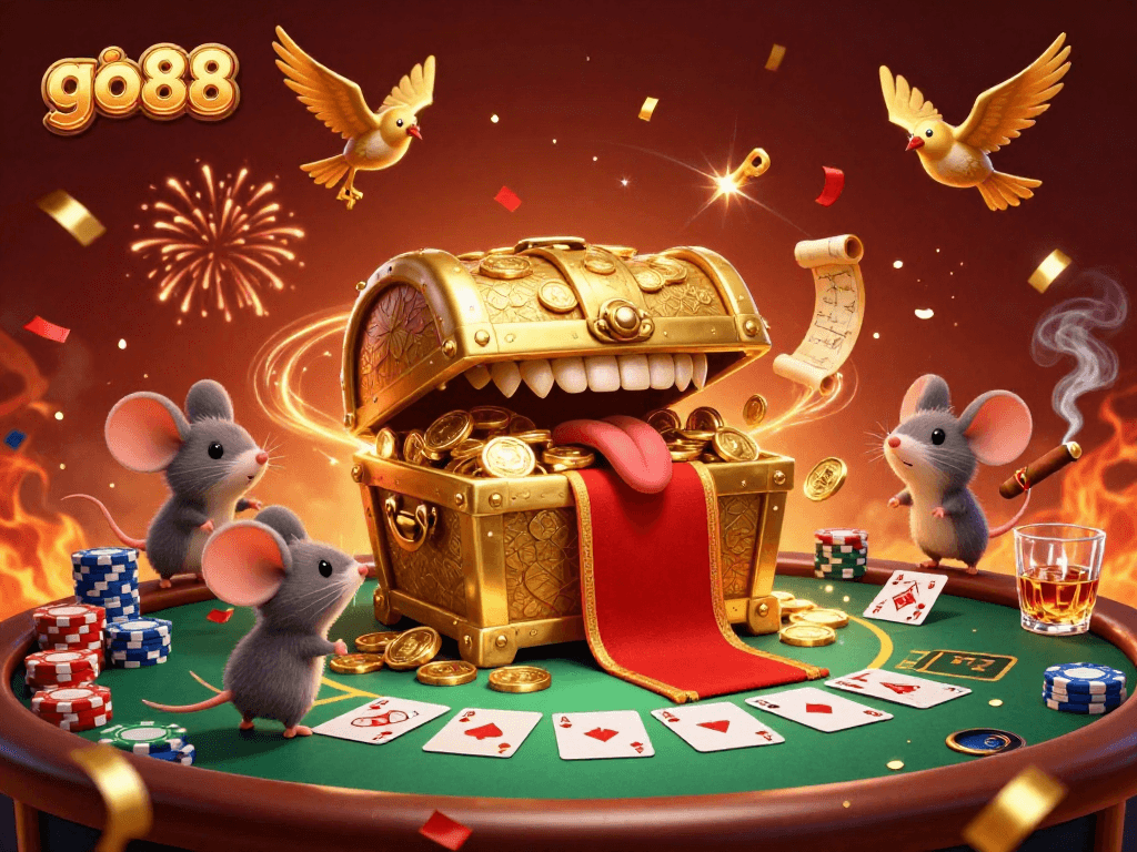 Experience thrilling poker excitement with go88's vibrant casino scene and dynamic elements.