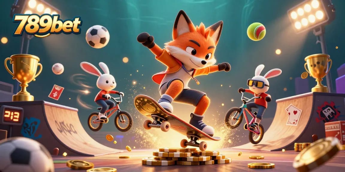 Engage with 789bet's thrilling gaming scene featuring vibrant characters and dynamic casino elements.