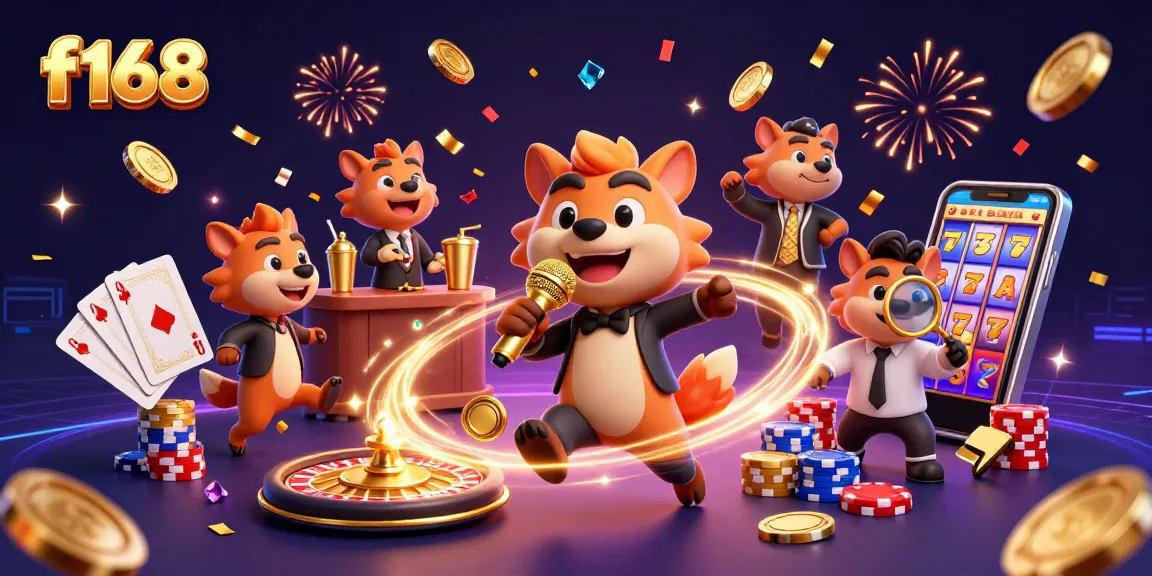 Experience the excitement at f168, where hyenas entertain in a vibrant casino with spinning roulette wheels and golden prizes.