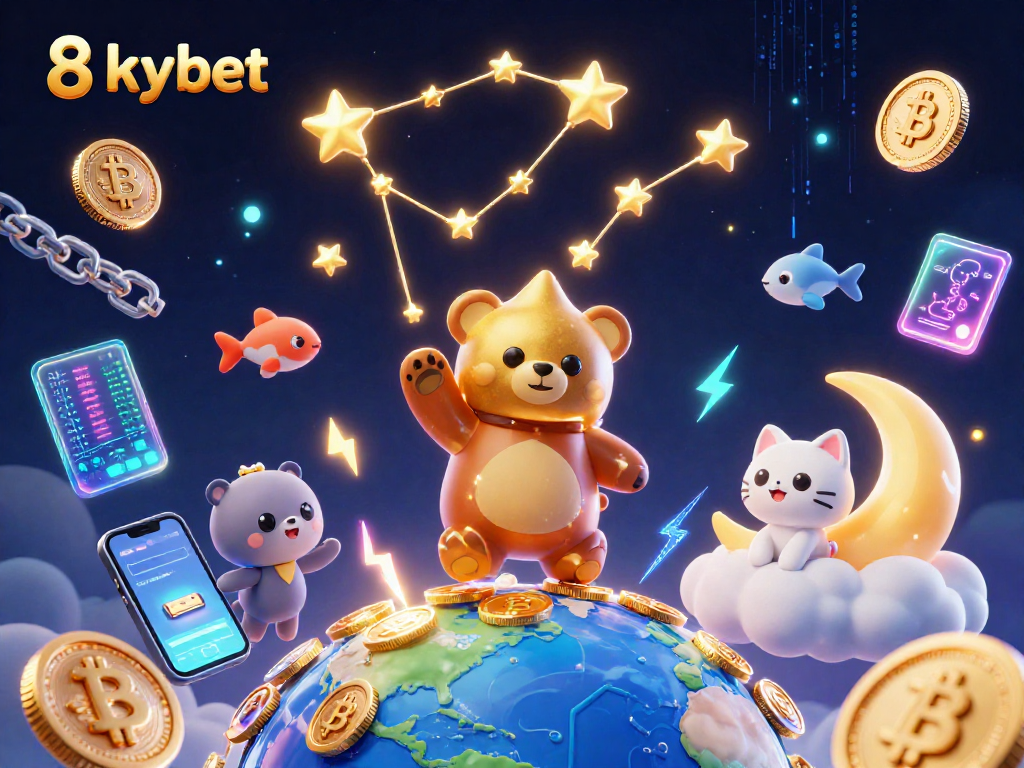 Experience thrilling wins with 8xbet in this vibrant illustration showcasing the excitement of online gambling.