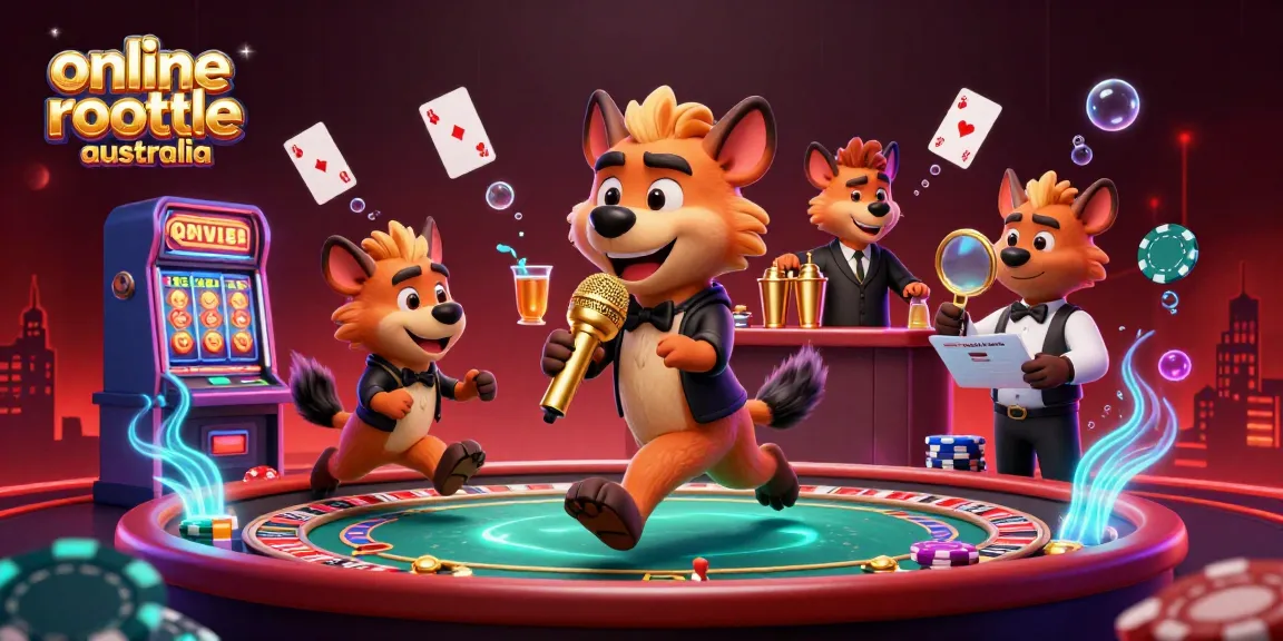Play engaging online roulette Australia with casino hyenas hosting a vibrant comedy club scene.
