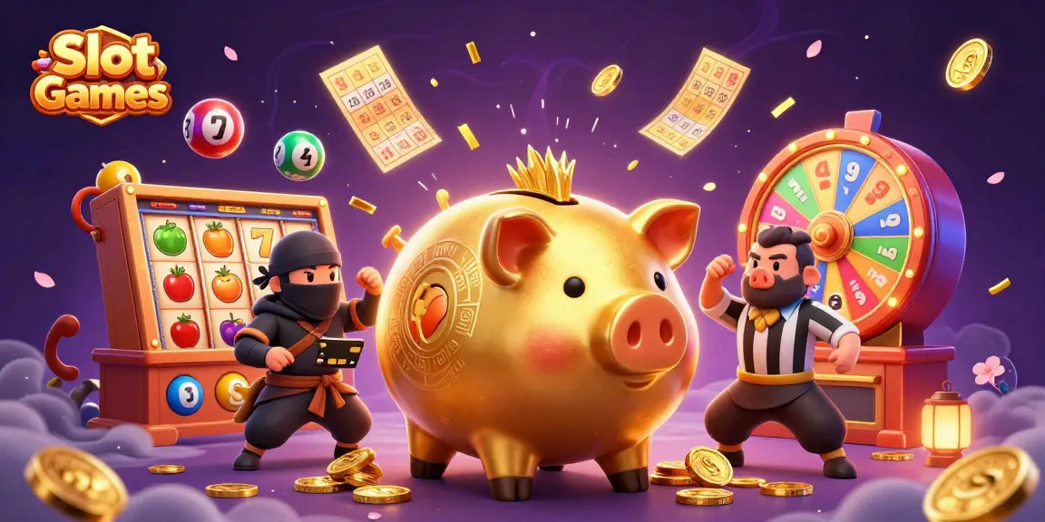 Experience exciting Slot Games with a lively scene of characters, vibrant symbols and dynamic elements.
