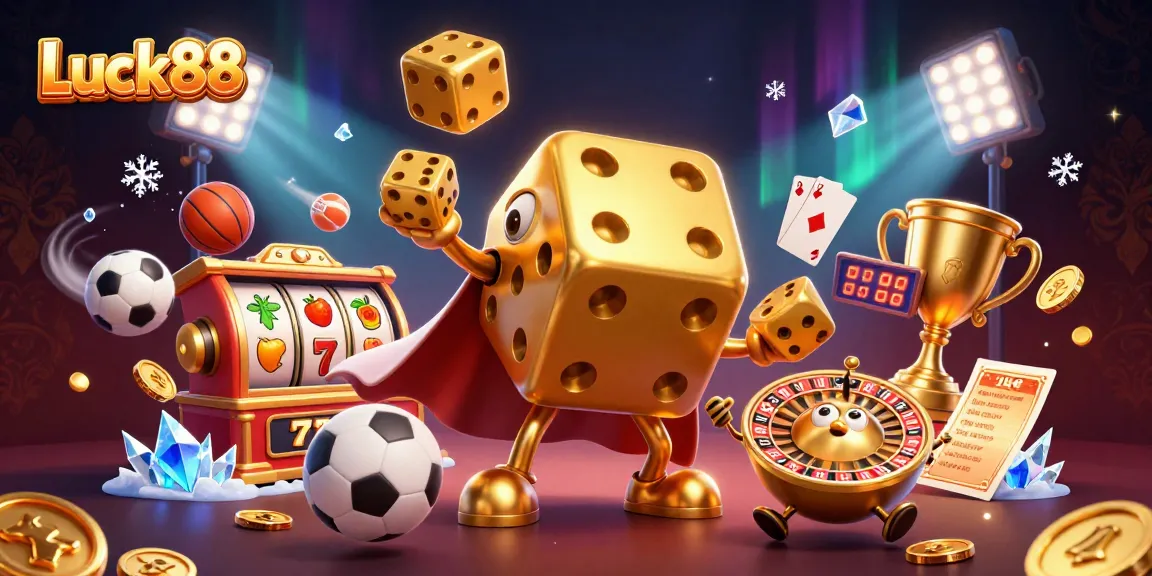 Engage with Luck88 and experience the thrill of slot gaming featuring golden dice and vibrant elements.