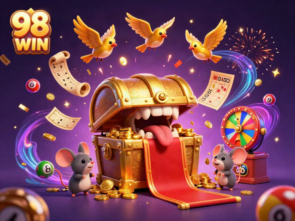 Catch the excitement of 98 WIN as treasures entice players amidst a vibrant carnival of joy and luck!