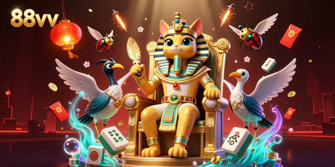 Win big at 88vv with this vibrant 3D casino-themed illustration showcasing exciting gambling elements.