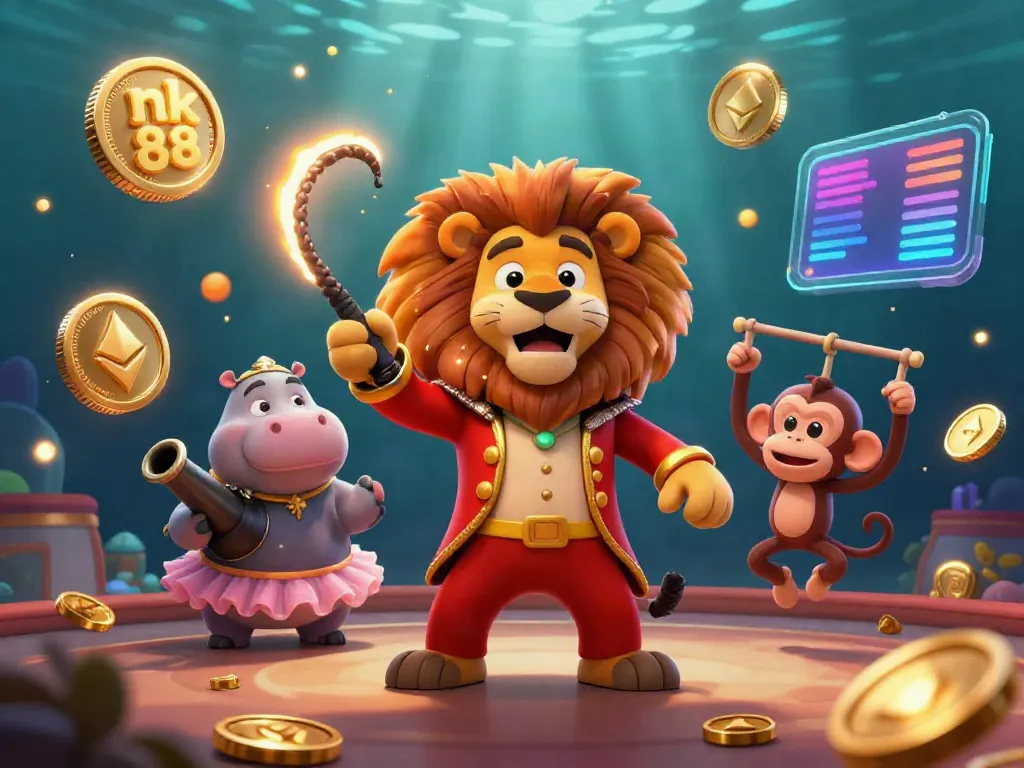Experience the thrill of nk 88 casino games, featuring dynamic characters and vibrant crypto elements.
