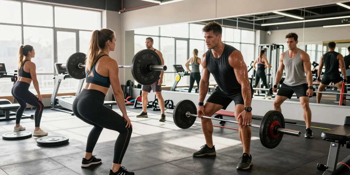 Anabolika Shop Deutschland - Dynamische Bodybuilder in Aktion, die Stärke und Teamarbeit in einer modernen Fitnessstudio-Umgebung zeigen.