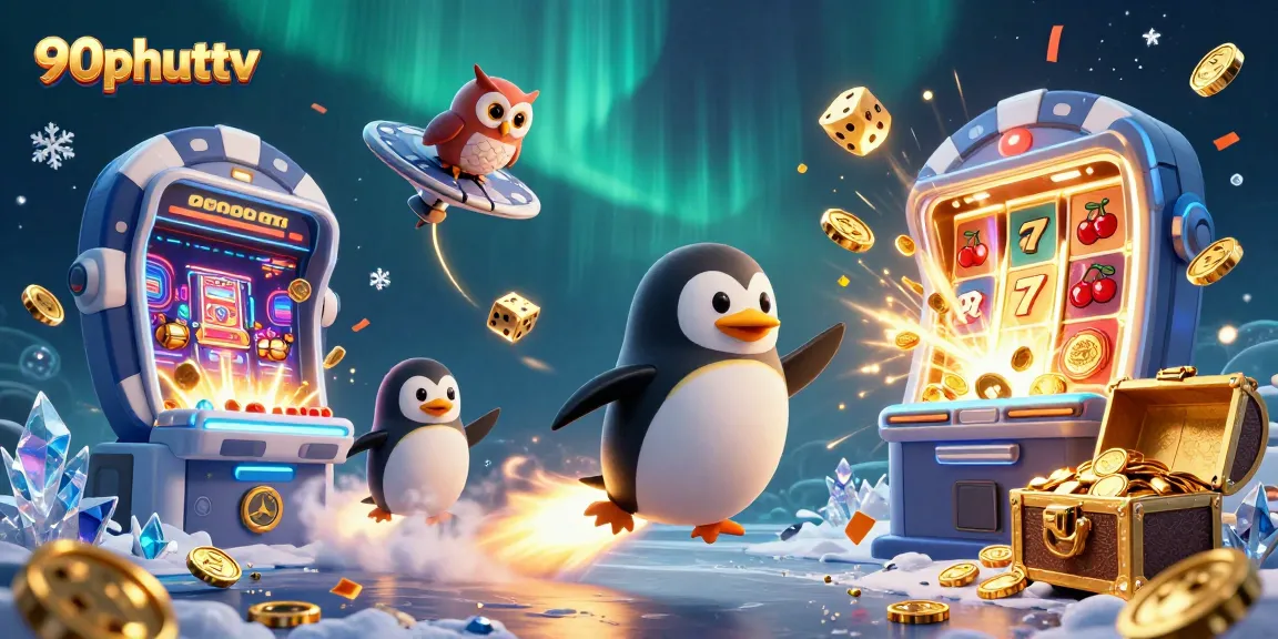 Experience thrilling wins at 90phuttv's vivid online casino adventures with golden coins and jackpots.