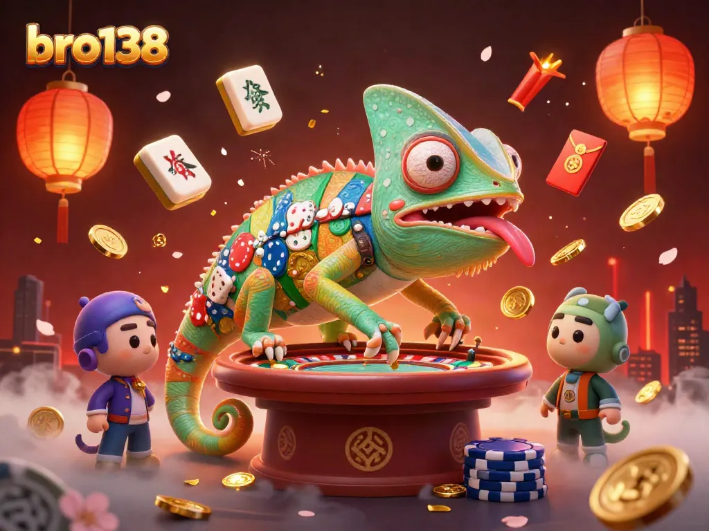 Experience exciting gameplay with bro138 at this vibrant casino scene featuring winning elements.