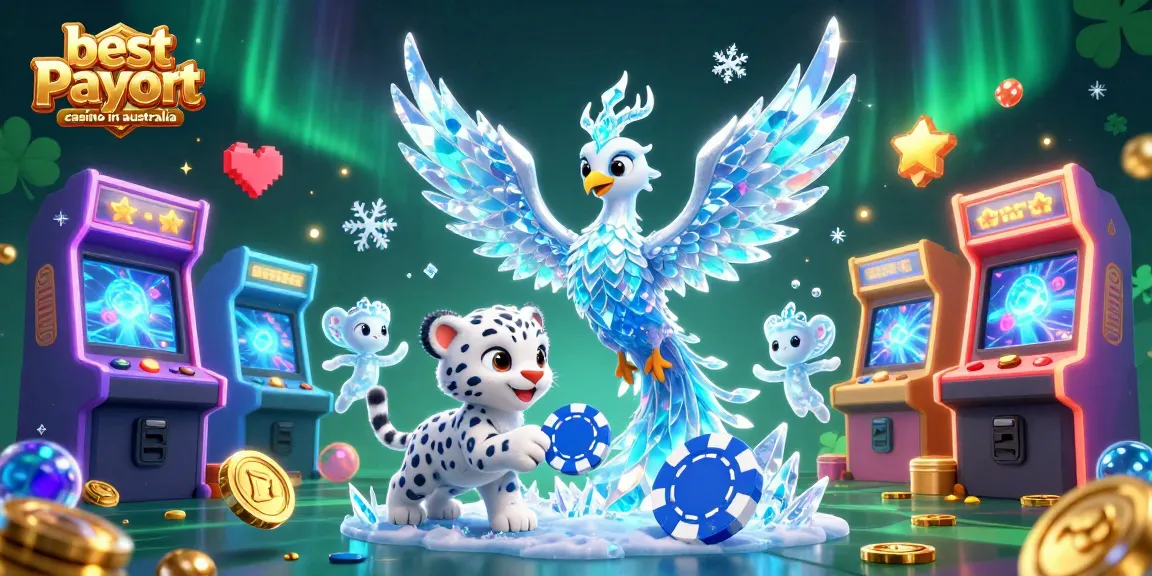 Engage with the best payout casino in Australia featuring vibrant 3D characters and gaming elements.