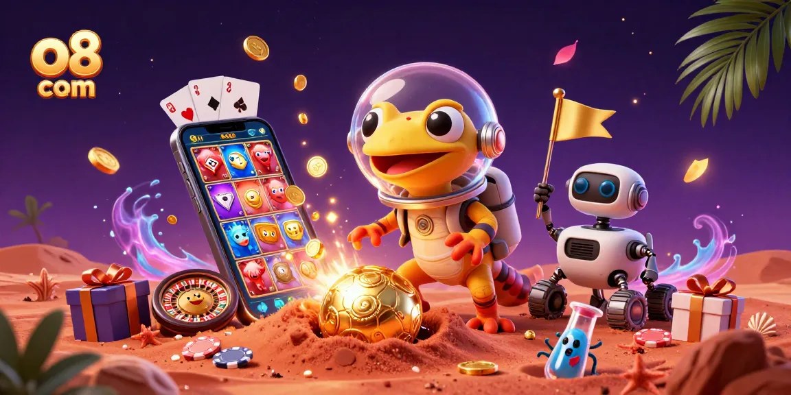 Engage in thrilling games at o8 com with alien fun and luxurious casino elements.