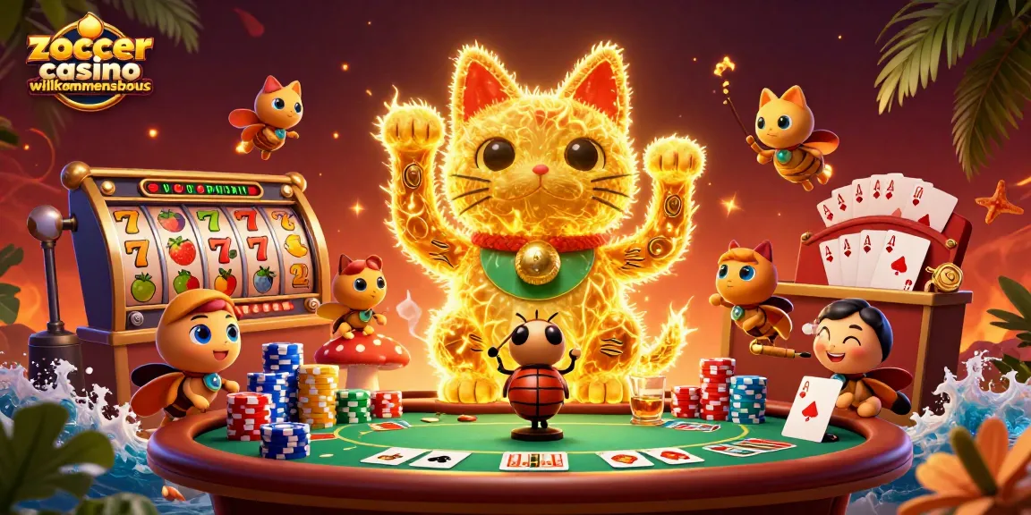 Play exciting games at Zoccer Casino, featuring their impressive welcome bonus.