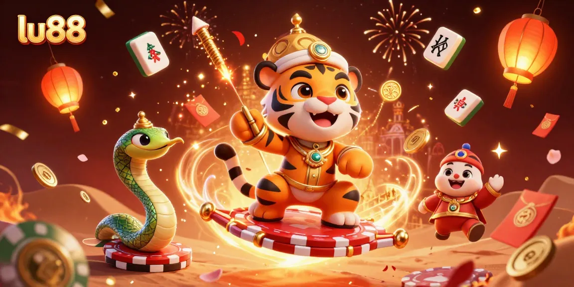 Experience the thrill of winning at lu88 with vibrant casino-themed 3D illustration.