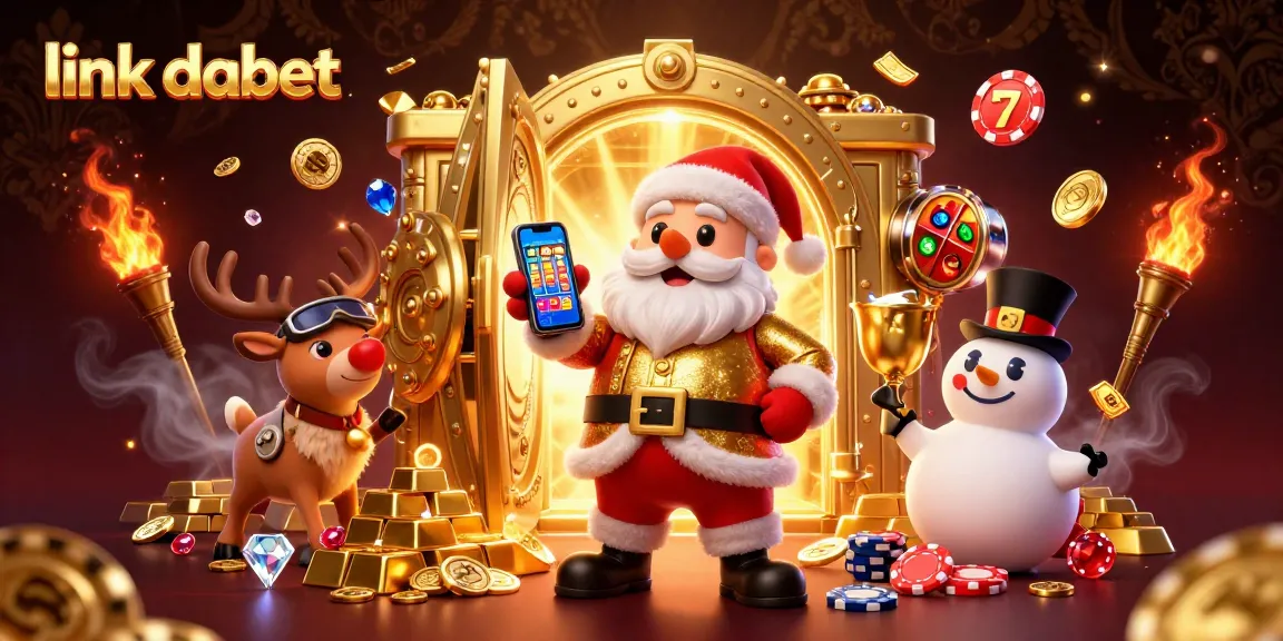 Join friendly Santa and his companions at link dabet as they celebrate jackpots in a vibrant casino scene.