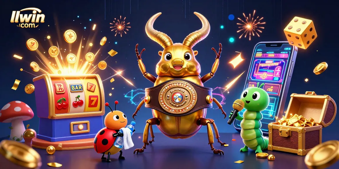 Experience excitement at llwin com with a vibrant 3D illustration showcasing its animated casino games.