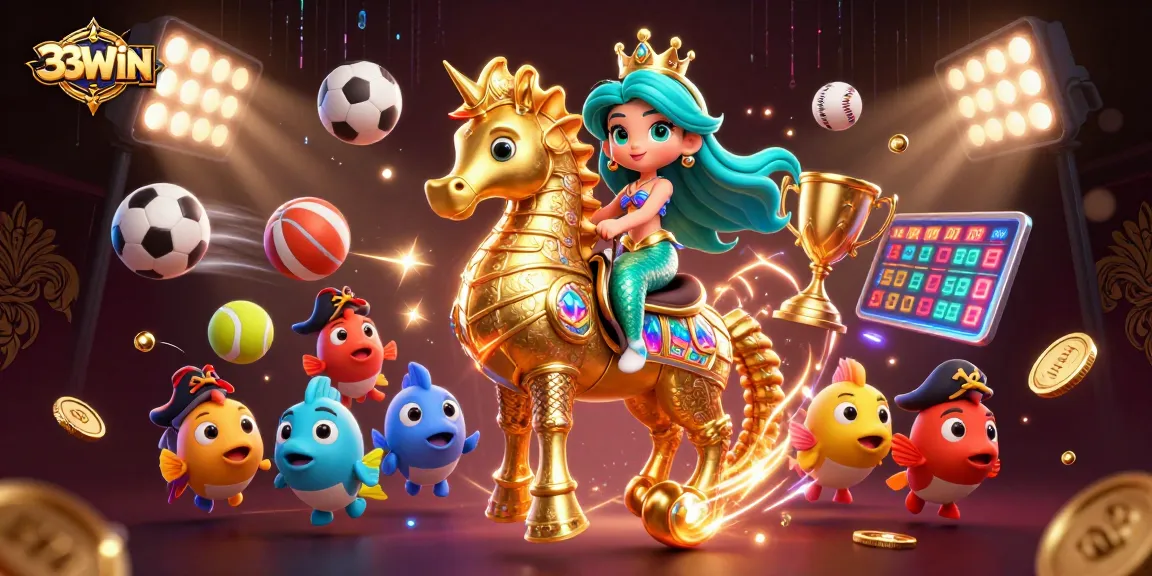 Experience thrilling gameplay at 33WIN with vibrant characters and dynamic sports elements.